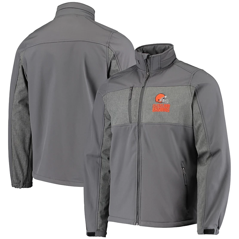 Blouson à fermeture éclair intégrale Dunbrooke Graphite Cleveland Browns Circle Zephyr pour hommes