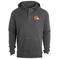 Sweat à capuche thermique gris Dunbrooke pour homme, Cleveland Browns, Montana Raglan