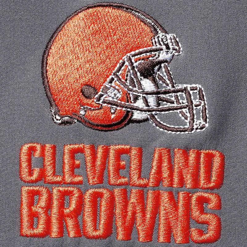Dunbrooke Heathered Charcoal Cleveland Browns pour hommes Tailles Big & Tall Archer Softshell Full-Zip Vest
