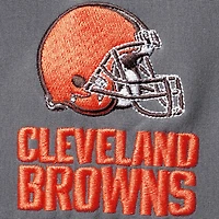 Dunbrooke Heathered Charcoal Cleveland Browns pour hommes Tailles Big & Tall Archer Softshell Full-Zip Vest