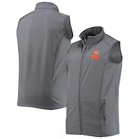 Dunbrooke Heathered Charcoal Cleveland Browns pour hommes Tailles Big & Tall Archer Softshell Full-Zip Vest