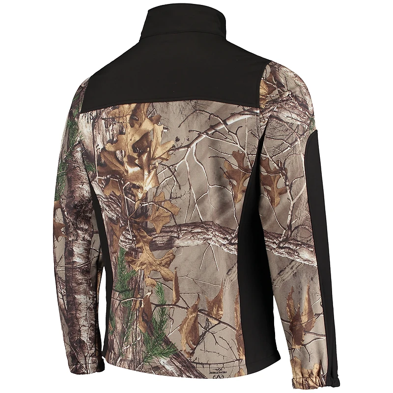 Veste Softshell à fermeture éclair intégrale Dunbrooke Realtree Camo/Noir Cleveland Browns Circle Hunter pour hommes