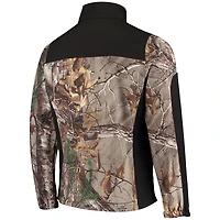Veste Softshell à fermeture éclair intégrale Dunbrooke Realtree Camo/Noir Cleveland Browns Circle Hunter pour hommes