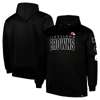 Sweat à capuche en polaire Fanatics Black Cleveland Browns pour hommes, grande taille