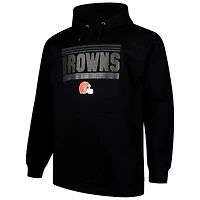 Sweat à capuche noir Fanatics Cleveland Browns Big & Tall Pop pour hommes