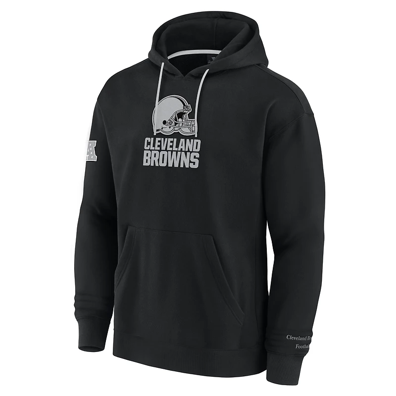 Men's Fanatics Black Cleveland Browns Elements Pace Pullover Hoodie