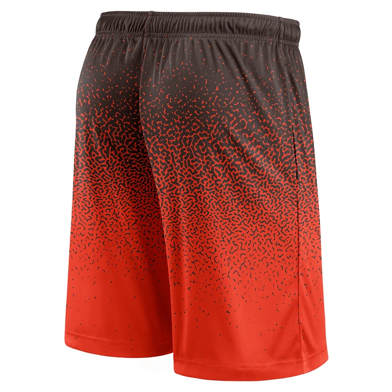 Men's Fanatics Brown/Orange Cleveland Browns Ombre Shorts