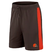 Fanatics pour hommes marron/rouge Cleveland Browns Break It Loose - Shorts