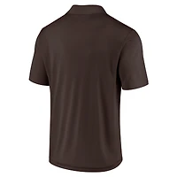 Men's Fanatics Brown/White Cleveland Browns 2-Pack Push Back Polo Combo