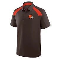 Polo raglan marron Fanatics pour homme des Cleveland Browns