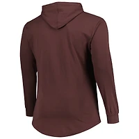 Sweat à capuche Fanatics pour hommes marron Cleveland Browns Big & Tall Front Runner