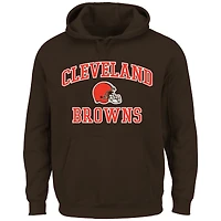 Men's Fanatics  Brown Cleveland Browns Big & Tall Heart Soul Hoodie