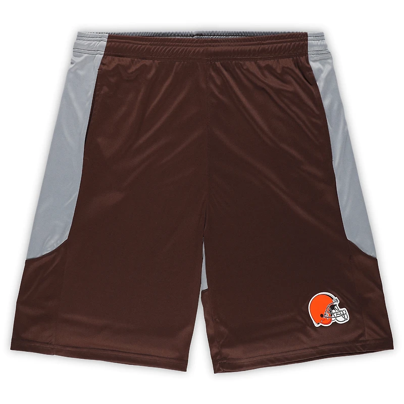 Men's Fanatics Brown Cleveland Browns Big & Tall Team Logo Shorts