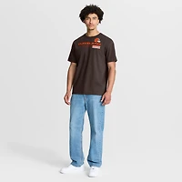 T-shirt marron fanatique pour homme, motif Chop Block Legacy des Cleveland Browns