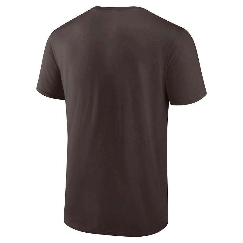 T-shirt coordonné marron pour homme Fanatics Cleveland Browns