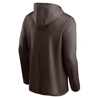 Veste à capuche entièrement zippée Fanatics marron Cleveland Browns Defender pour hommes