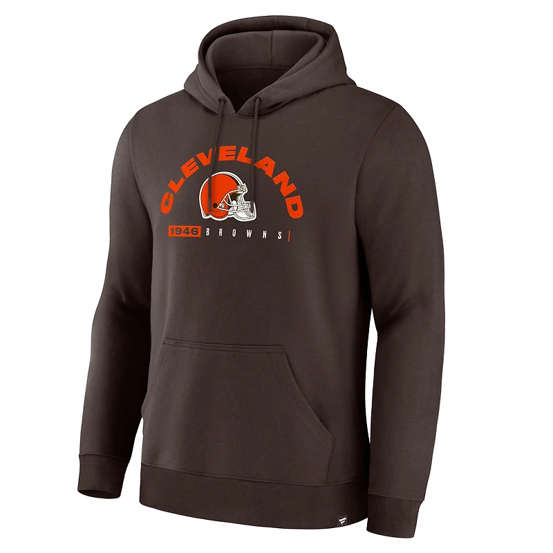Men's Fanatics Brown Cleveland Browns Delay of Game Legacy Pullover Hoodie