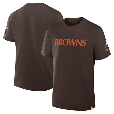 T-shirt classique fanatique marron Cleveland Browns pour homme