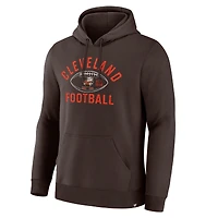 Men's Fanatics Brown Cleveland Browns Fumblerooski Legacy Pullover Hoodie