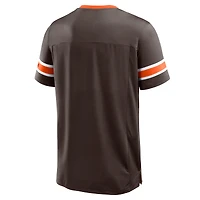 Men's Fanatics Brown Cleveland Browns Hometown Premium Hashmark V-Neck T-Shirt