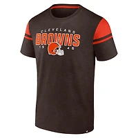 T-shirt marron Fanatics pour hommes Cleveland Browns Old School Play Slub
