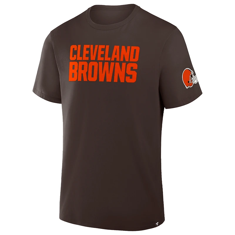 T-shirt Fanatics marron pour homme, Option Route Legacy des Cleveland Browns