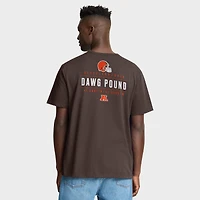 T-shirt Fanatics marron pour homme avec poche passe des Cleveland Browns