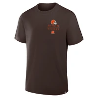 T-shirt Fanatics marron pour homme avec poche passe des Cleveland Browns