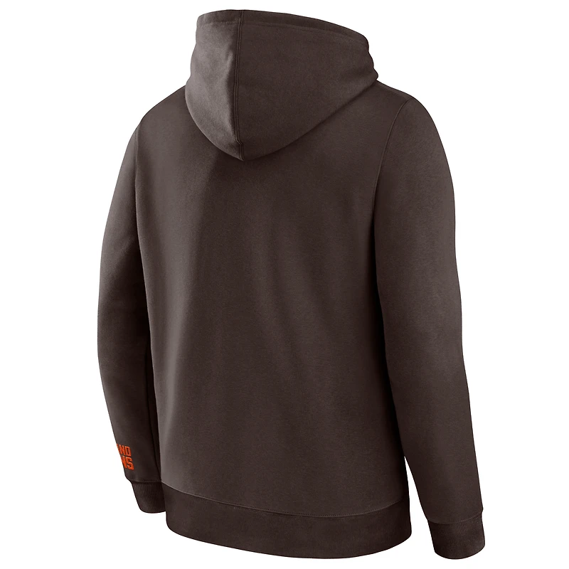 Sweat à capuche Fanatics Brown Pylon Cam Legacy pour homme des Cleveland Browns