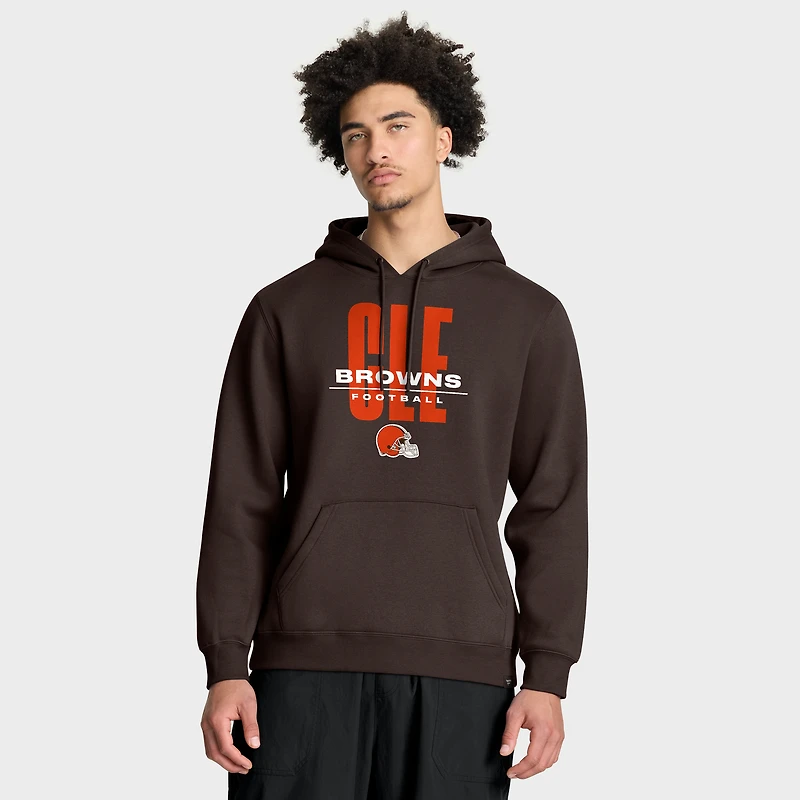 Men's Fanatics Brown Cleveland Browns Right Tackle Legacy Pullover Hoodie