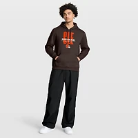 Men's Fanatics Brown Cleveland Browns Right Tackle Legacy Pullover Hoodie