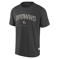 T-shirt Fanatics pour homme, couleur anthracite, Cleveland Browns Elements, ton sur ton, Future Ground