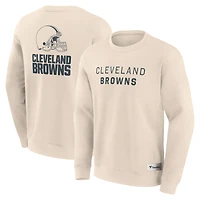 Sweat-shirt à capuche pour homme Fanatics Cream Cleveland Browns Elements Future Ground Lettering