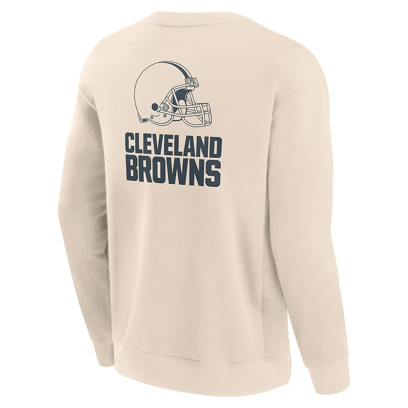Sweat-shirt à capuche pour homme Fanatics Cream Cleveland Browns Elements Future Ground Lettering