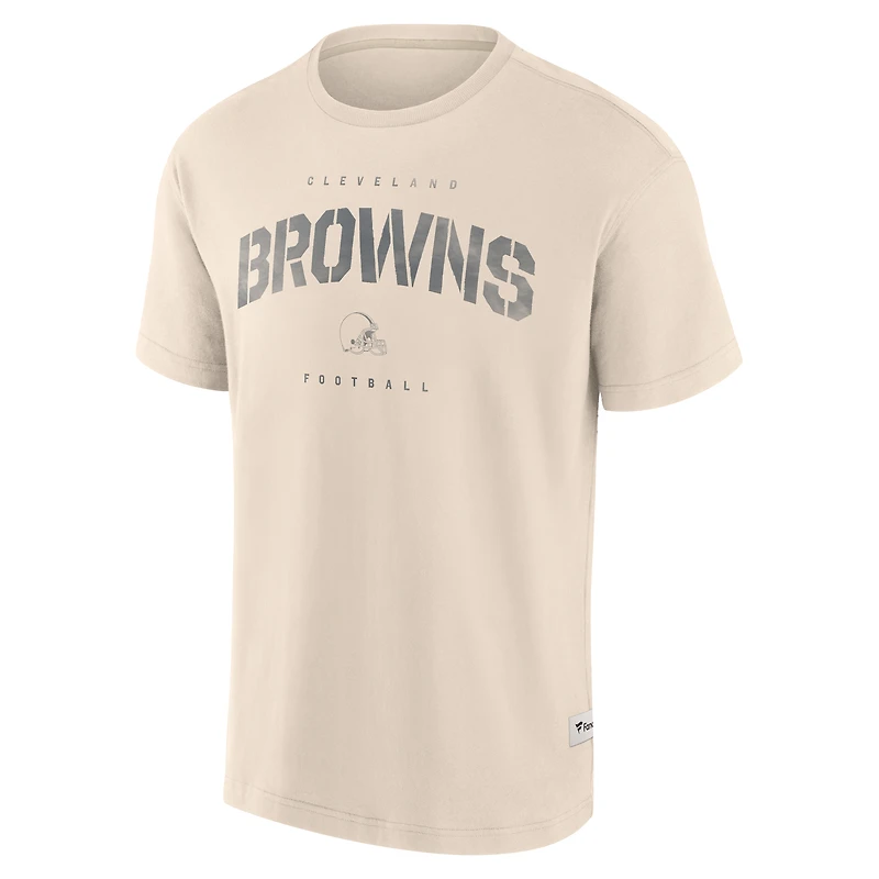 T-shirt Fanatics pour homme Cleveland Browns Elements Future Ground ton sur crème