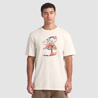 Men's Fanatics  Cream Cleveland Browns Slub T-Shirt