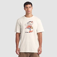 Men's Fanatics  Cream Cleveland Browns Slub T-Shirt