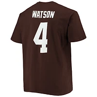 Men's Fanatics Deshaun Watson Brown Cleveland Browns Big & Tall Player Name Number T-Shirt