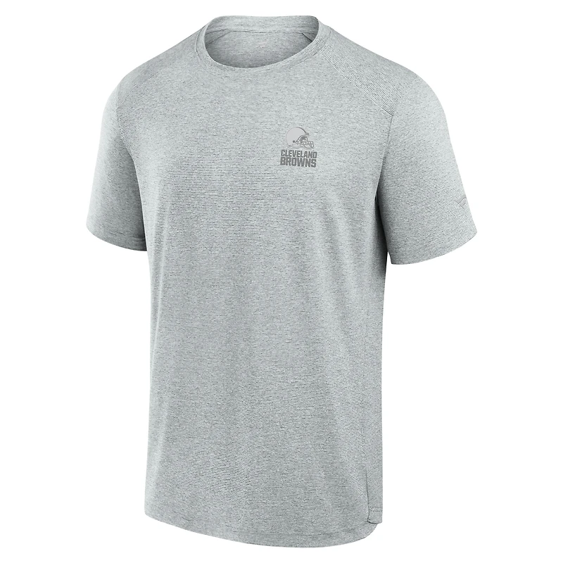 T-shirt technique du front office des Cleveland Browns Fanatics pour hommes, gris