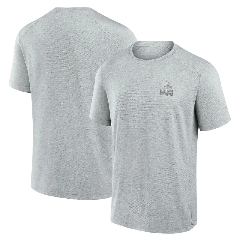 T-shirt technique du front office des Cleveland Browns Fanatics pour hommes, gris