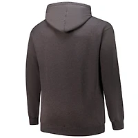 Men's Fanatics Heather Charcoal Cleveland Browns Big & Tall Pullover Hoodie
