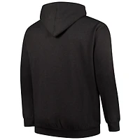 Men's Fanatics  Heather Charcoal Cleveland Browns Big & Tall Sleeve Hit Full-Zip Hoodie