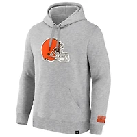 Sweat à capuche en polaire Legacy Cleveland Browns Heather Grey Fanatics pour homme