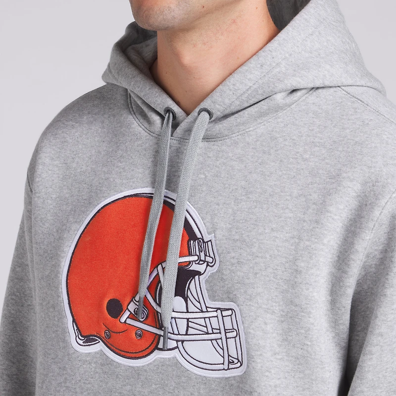 Men's Fanatics  Heather Gray Cleveland Browns Legacy Fleece Pullover Hoodie