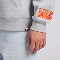 Men's Fanatics  Heather Gray Cleveland Browns Legacy Fleece Pullover Hoodie