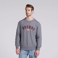 Sweat-shirt à capuche en tissu éponge boucle Fanatics Heather Grey Cleveland Browns pour homme