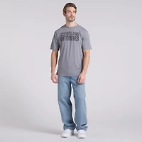 T-shirt tri-blend gris chiné Fanatics pour homme, Cleveland Browns, Pass Rush