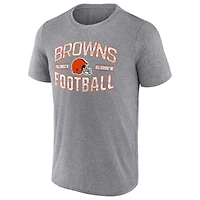 T-shirt Fanatics gris chiné des Cleveland Browns pour hommes Want To Play