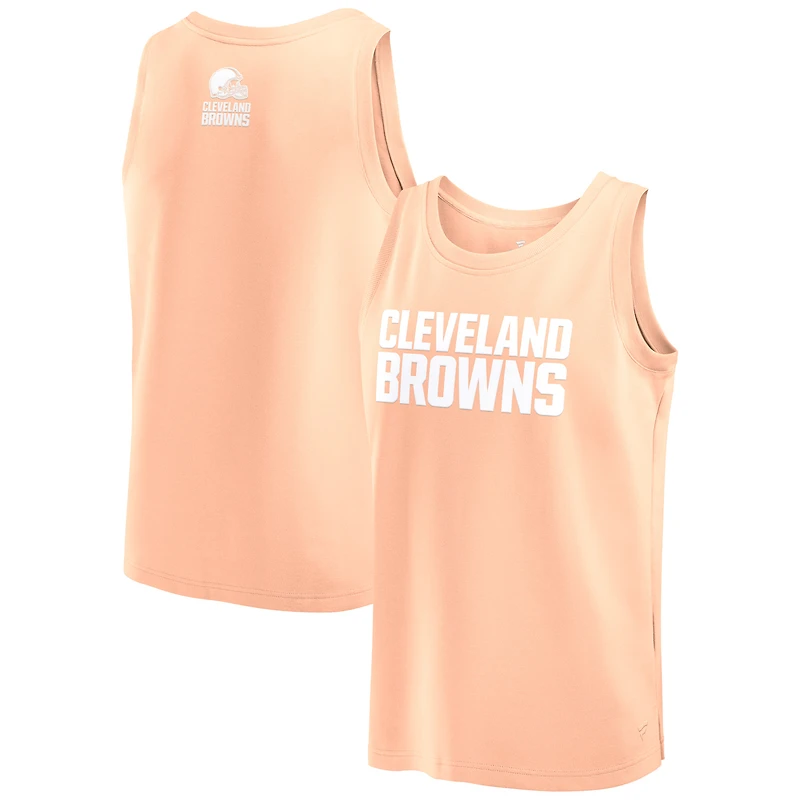 Débardeur Fanatics rose clair Cleveland Browns Elements pour hommes