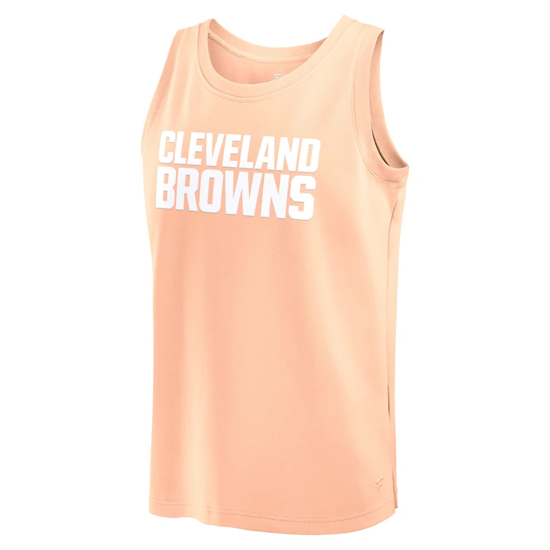 Débardeur Fanatics rose clair Cleveland Browns Elements pour hommes